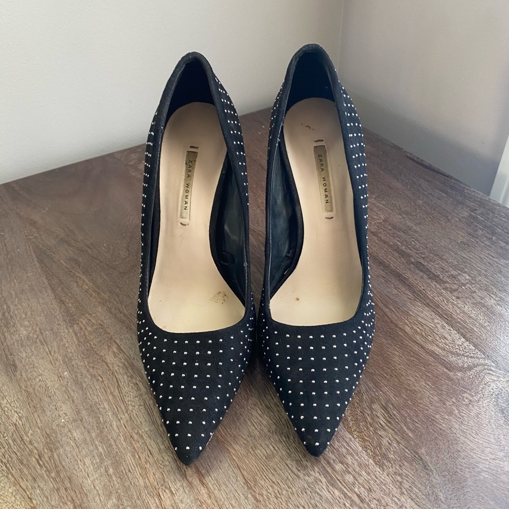 Zara Woman Studded Pumps High Heels size 7.5